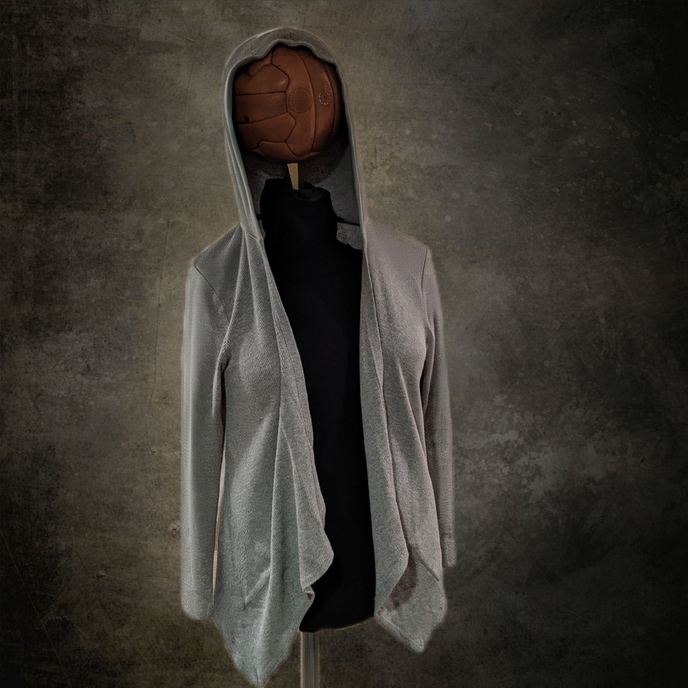 Style & Co Gray Women's Hooded Jacket Size L